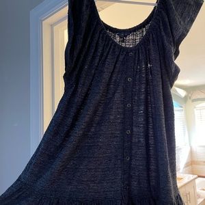 Navy Lucky Brand Blouse